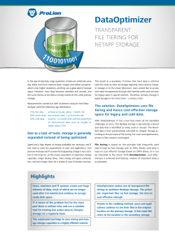 DataOptimizer datasheet