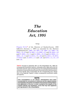 The Education Act, 1995 - Publications Centre