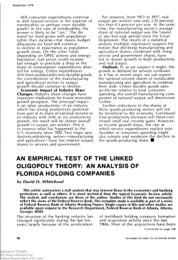 an empirical test of the linked oligopoly theory: an analysis of florida