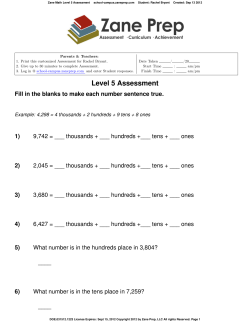 Level 5 Assessment
