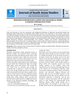 MOHANDAS KARAMCHAND GANDHI AND JAWAHARLAL NEHRU