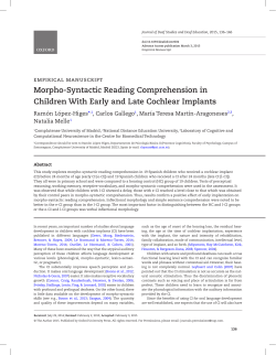 Morpho-Syntactic Reading Comprehension in