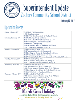 February 17, 2017 - Zachary Community School District