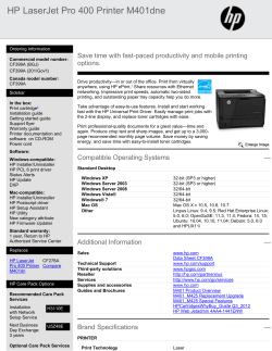 HP LaserJet Pro 400 Printer M401dne ​​​​