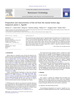 Preparation and characteristics of bio
