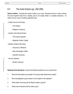 9.3 The Arab Empire (pp. 292-299)