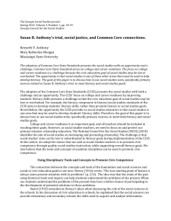 Susan B. Anthony`s trial, social justice, and Common