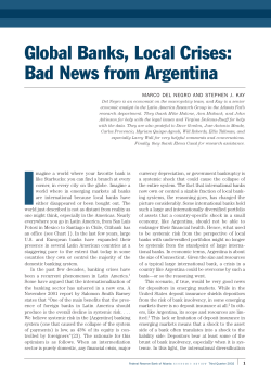 Global Banks, Local Crises: Bad News from Argentina