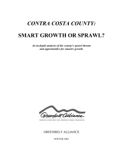 contra costa county: smart growth or sprawl?