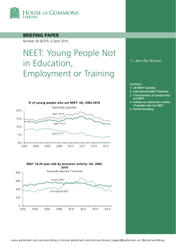 NEET: Young People Not in Education