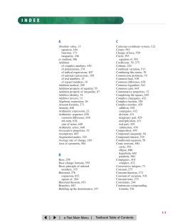 I-1 | Textbook Table of Contents e