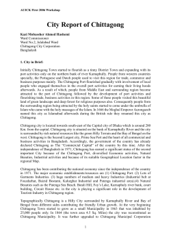 City Report of Chittagong