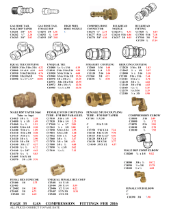 PAGE 33 GAS COMPRESSION FITTINGS FEB 2016