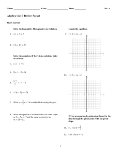 ExamView - Unit 7 Review.tst