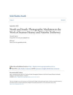North and South: Photographic Mediation in the Work of Seamus