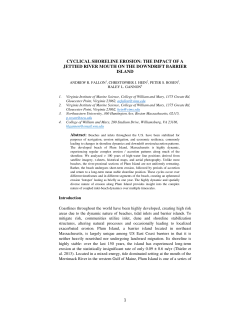 1 cyclical shoreline erosion: the impact of a jettied river mouth on the