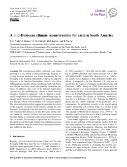 A mid-Holocene climate reconstruction for eastern South America