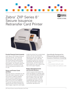 Zebra&reg; ZXP Series 8&trade; Secure Issuance Retransfer Card Printer
