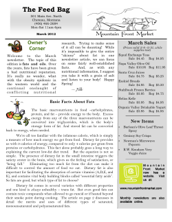 march 2012 Feedbag - Mountain Front Market