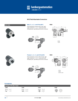 M12 Field Attachable Connectors