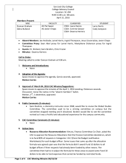 04-15-16 CAC Minutes - San Jose City College