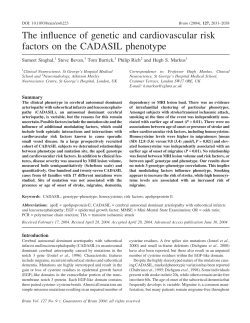 The influence of genetic and cardiovascular risk factors on