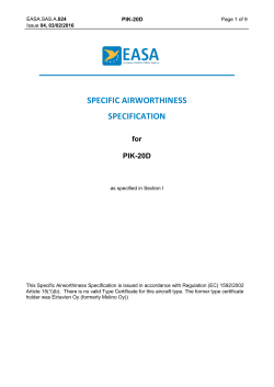 specific airworthiness specification