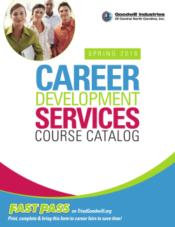 SPRING 2016 CAREER
