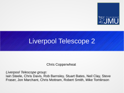 Seminar - The Liverpool Telescope