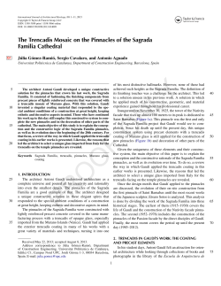 The Trencadis Mosaic on the Pinnacles of the