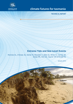 Extreme Tide and Sea-Level Events Technical Report