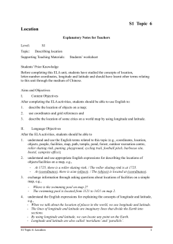 S1 Topic 6 Location