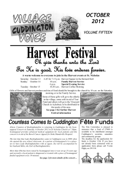 October 2012 - the Cuddington Village website