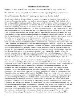 Stem Proposal for Chemistry