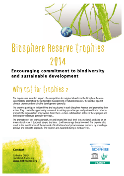 Biosphere Reserve trophies
