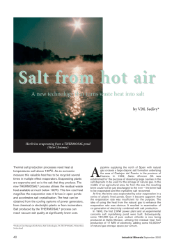 Salt from hot air - Salt Partners Web