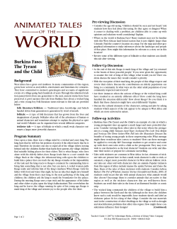 Burkina Faso: The Tyrant and the Child