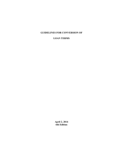 Conversion Guidelines