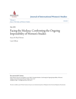 Confronting the Ongoing Impossibility of Women`s Studies