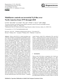 Multifactor controls on terrestrial N2O flux over North America from