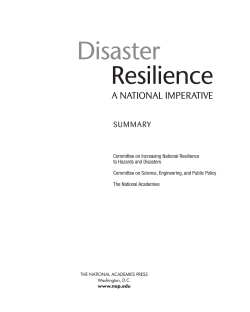 Disaster Resilience
