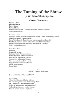 The Taming of the Shrew