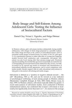 Body Image and Self-Esteem Among Adolescent