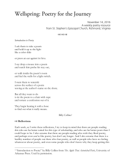 a a a Introduction to Poetry I ask them to take a poem and hold it up