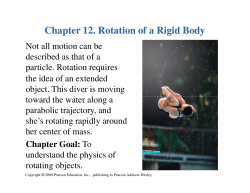 Chapter 12. Rotation of a Rigid Body