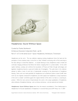 Headphones: Sound Without Space