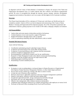 SBC Training and Organization Development Intern In alignment