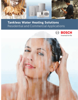 Tankless Water Heating Solutions Residential and Commercial