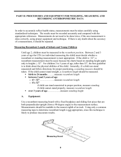 Anthropometric Manual - Minnesota Department of Health