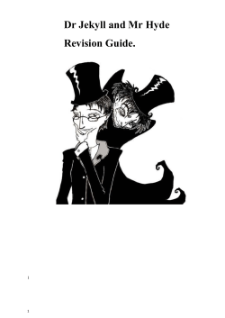 Dr Jekyll and Mr Hyde Revision Guide.